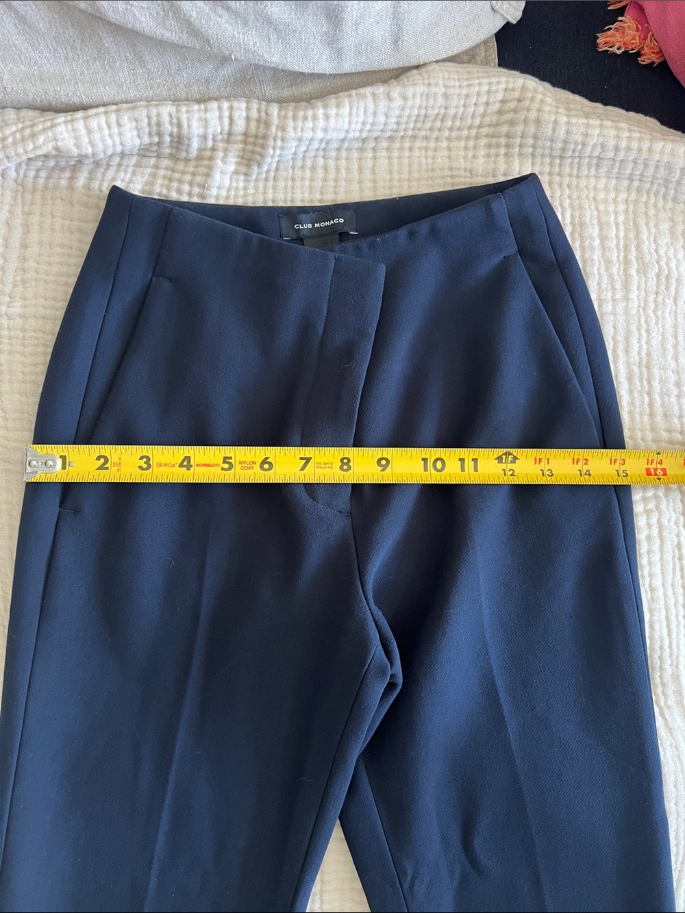 Club Monaco Navy Tailored Dress Pants - Picture 7 of 14